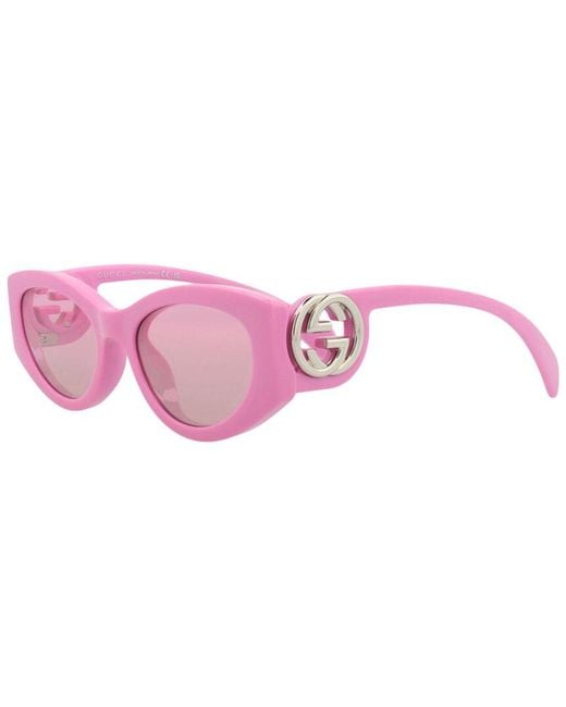 Gucci Pink 54Mm Sunglasses