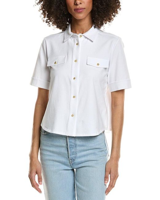 tyler boe White Classic Button Club Shirt