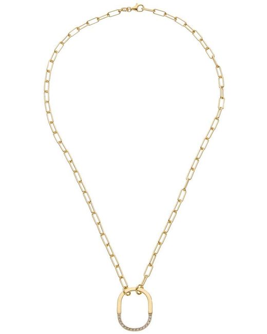 Meshmerise Metallic 18K Over 0.20 Ct. Tw. Diamond Necklace