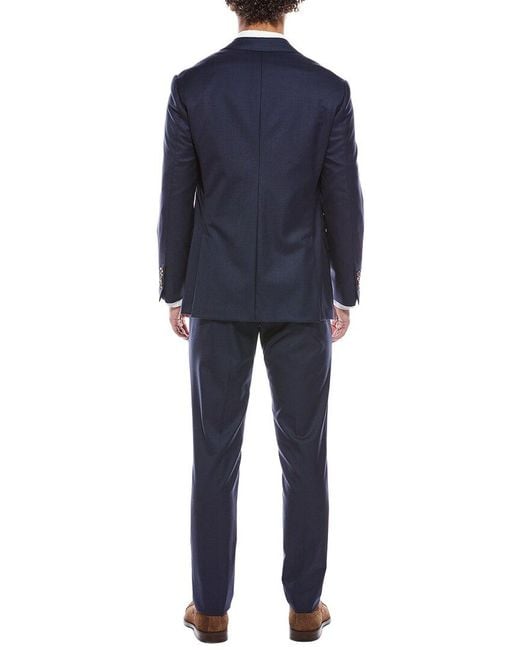 Brunello Cucinelli Blue Wool Suit for men