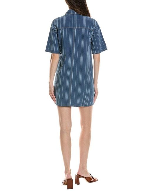 Ganni Blue Denim Shirtdress