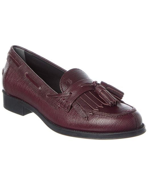 Tod's Brown Leather Loafer