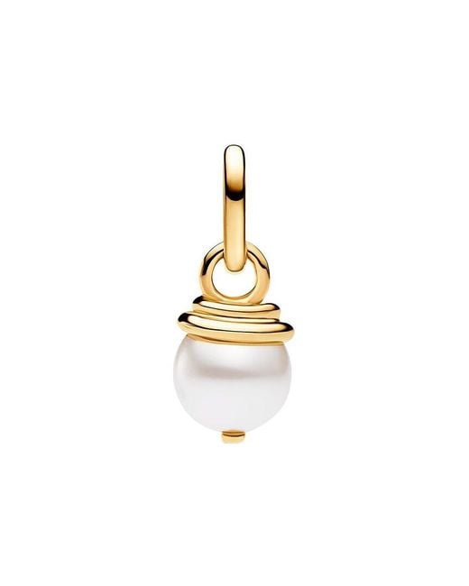 Pandora Metallic Me 14K Plated Snake Pearlescent Mini Dangle Charm