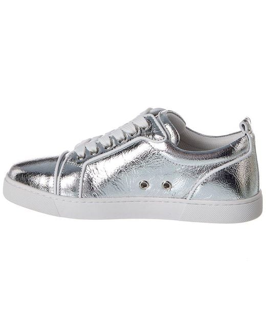 Christian Louboutin Gray Louise Orlato Leather Sneaker