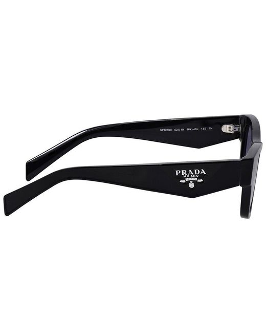 Prada Black Prb09S 52Mm Sunglasses