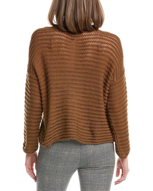 Eileen Fisher Brown Crewneck Sweater