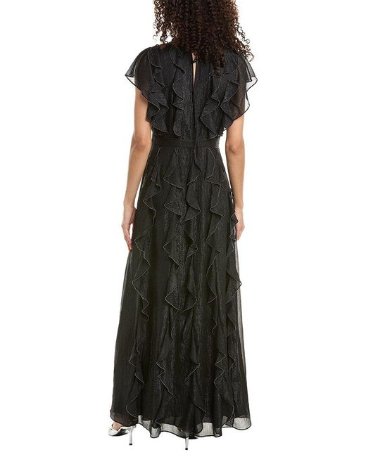 Ted Baker Black Ruffle Gown