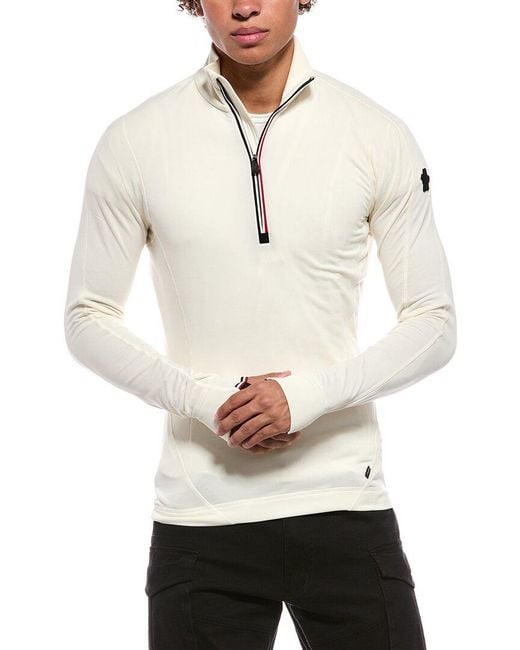 Moncler Natural 1/2-Zip Pullover for men