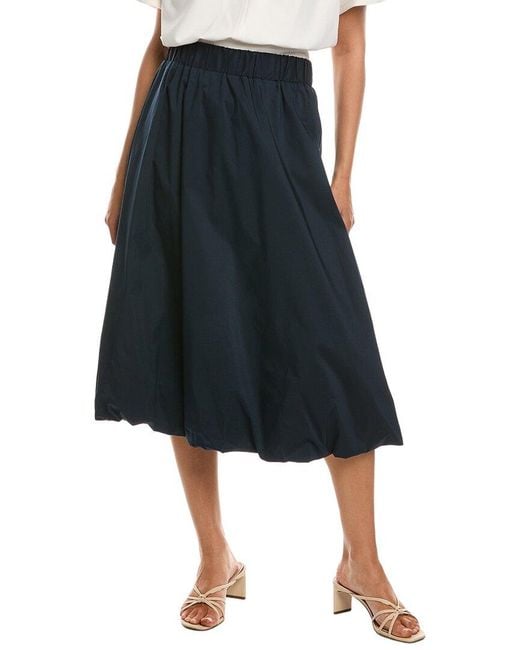 Nanette Lepore Blue Solid Skirt
