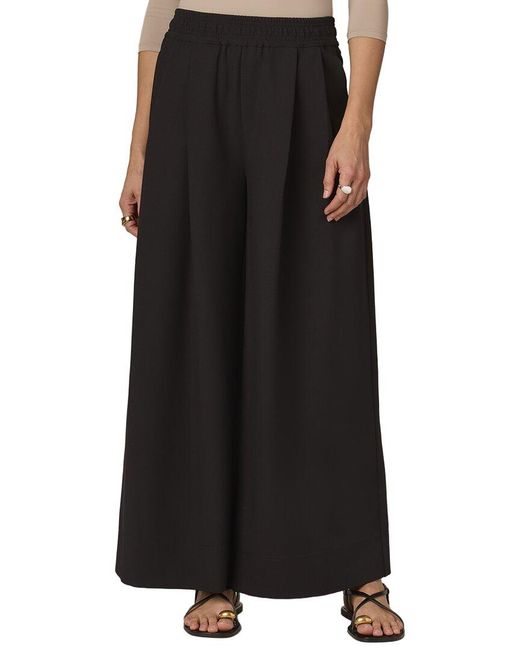 Wit & Wisdom Black Ultra Skyrise Double Pleat Wide Leg Pant