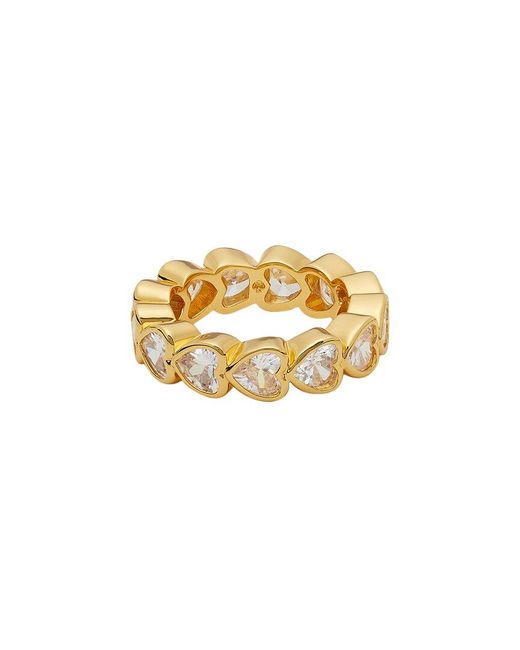 Kate Spade White Cz Sweetheart Eternity Band