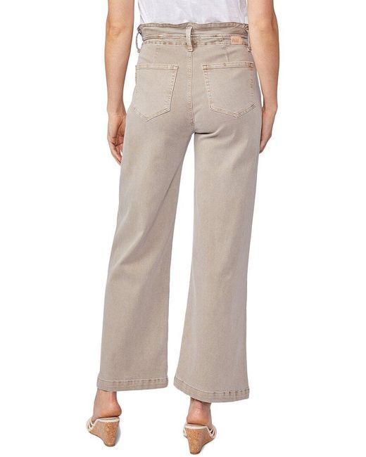 PAIGE Natural Carly Waistband Tie Jeans