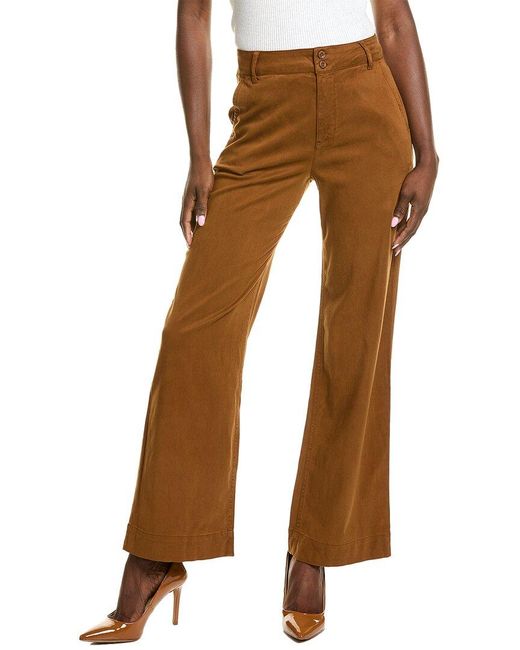 Bella Dahl Brown Sydney Wide Leg Pant