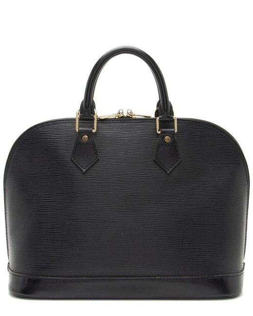 Louis Vuitton Black Epi Leather Alma Pm (Authentic Pre-Owned)