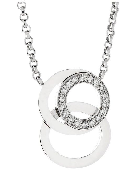 Audemars Piguet Metallic 18K Diamond Millenary Necklace (Authentic Pre-Owned)