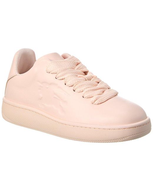 Burberry Pink Box Leather Sneaker