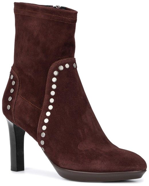 Aquatalia Purple Roma Weatherproof Suede Boot