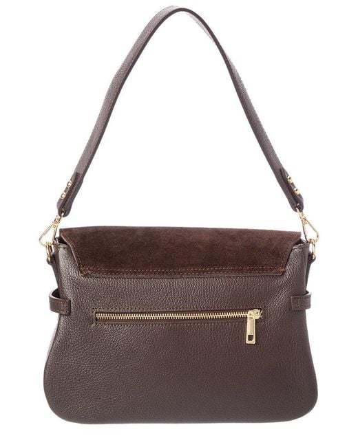 Isabella Rossetti Brown Phoebe27 Leather Shoulder Bag