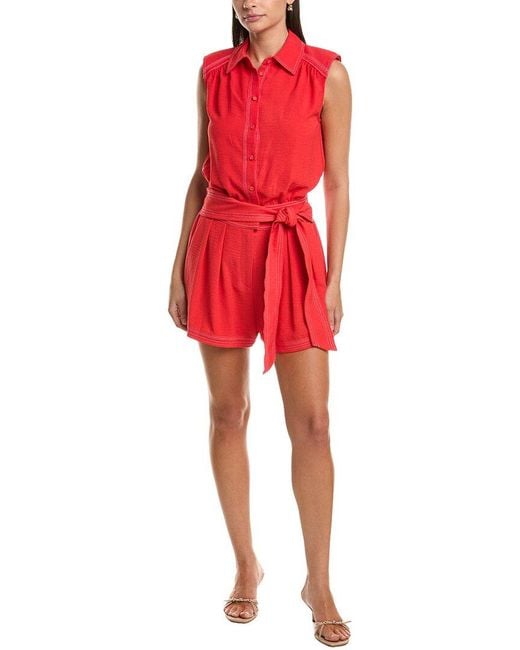Ramy Brook Red Paz Romper