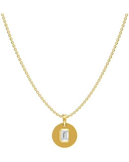 Lab Grown Diamonds Metallic 14K 1.00 Ct. Tw. Lab-Grown Diamond Necklace