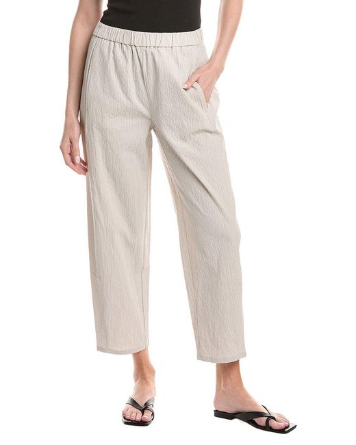 Eileen Fisher Natural Lantern Ankle Pant