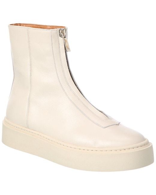 Aquatalia Natural Libera Waterproof Leather Sneaker