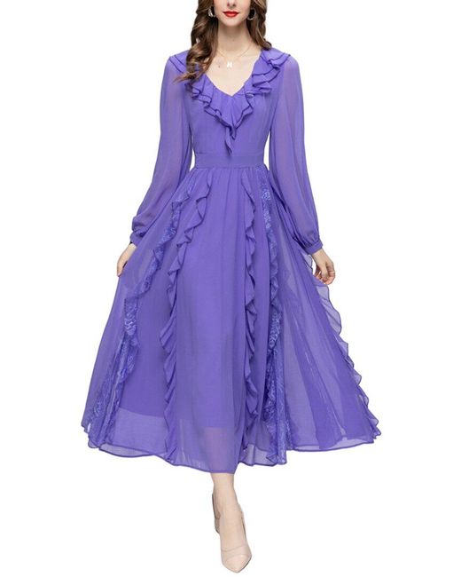 BURRYCO Purple Maxi Dress