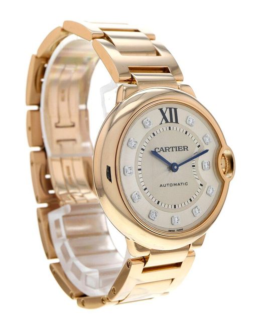 Cartier Metallic Ballon Bleu 36 Diamond Watch, Circa 2013 (Authentic Pre-Owned) for men