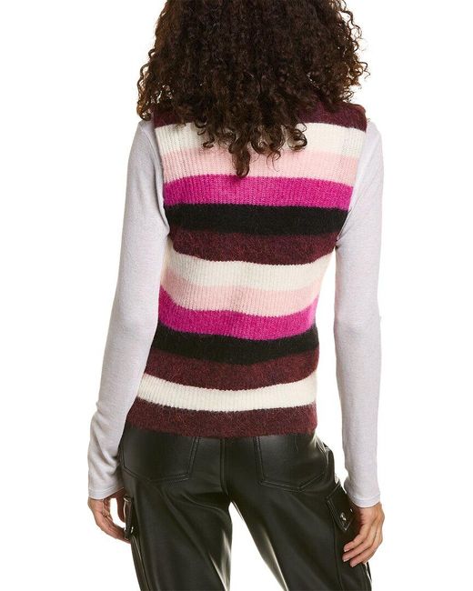 Ganni Pink Alpaca & Wool-blend Sweater