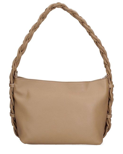 Chiara Ferretti Brown Leather Shoulder Bag