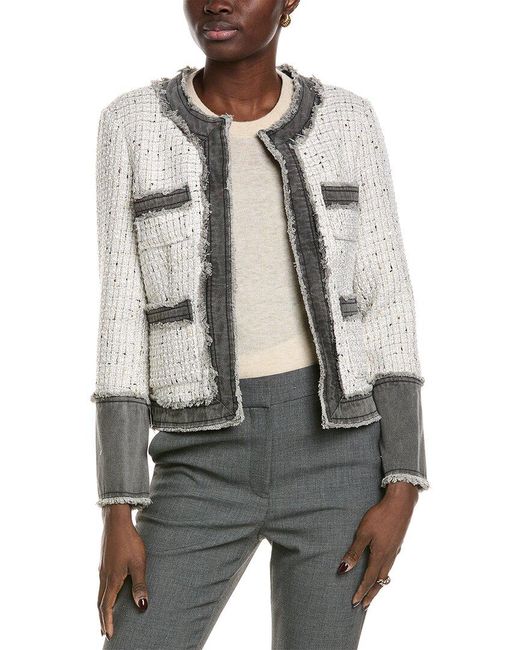Nanette Lepore Gray Nanette By Nanette Lepore Tweed Jacket