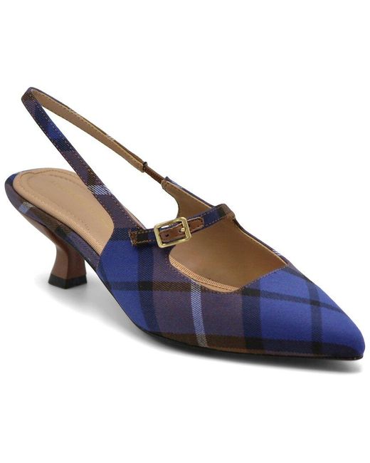 Adrienne Vittadini Blue Scooter Pump