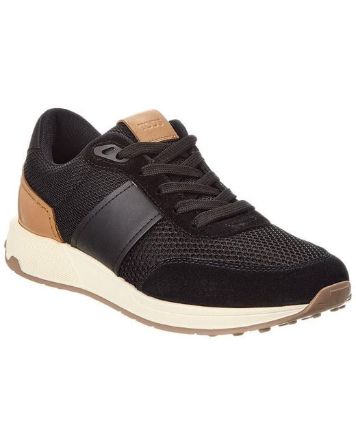 Tod's Black Mesh & Leather Sneaker for men