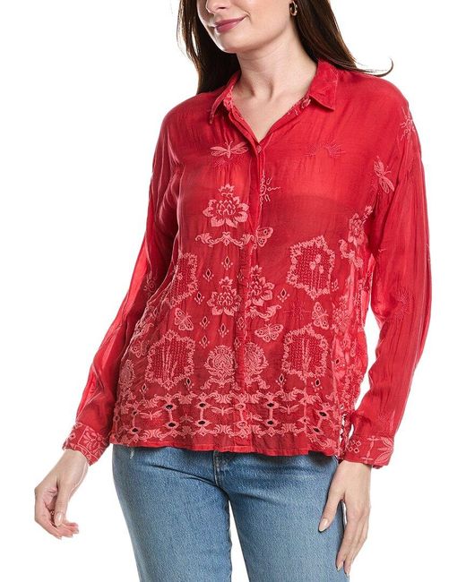 Johnny Was Red Audrey Tunic