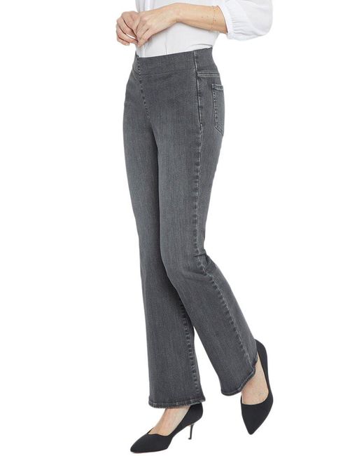 NYDJ Pull On Ava Daring Flare Jean in Grey | Lyst Canada