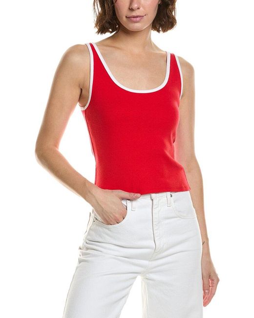 Free People Red Moxie Tank Top