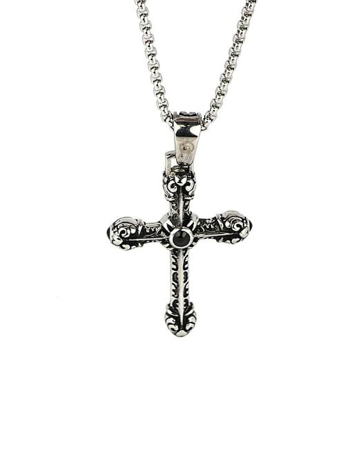 jean claude White Stainless Steel Necklace for men