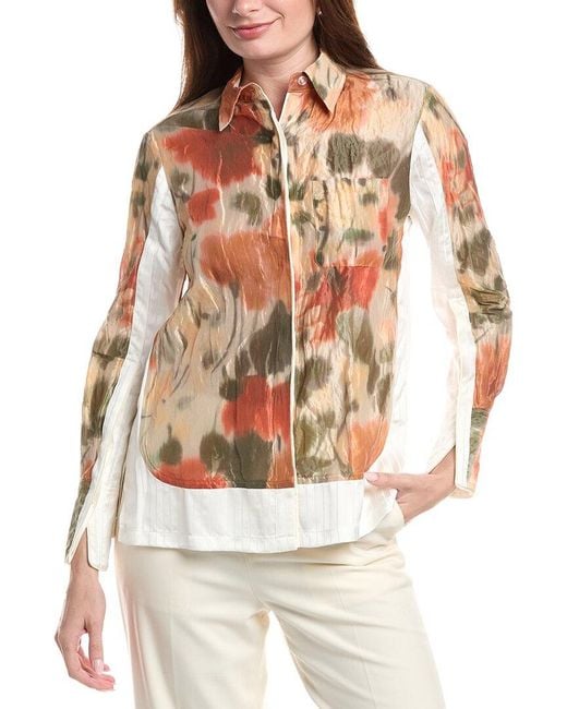 3.1 Phillip Lim Multicolor Blurred Marigold Pajama Shirt