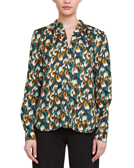 Câllas Green Olympia Silk Blouse