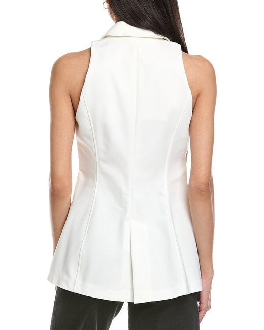 Ramy Brook White Lisa Vest