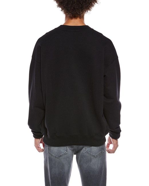 Off-White c/o Virgil Abloh Black Graphic Crewneck Sweatshirt for men
