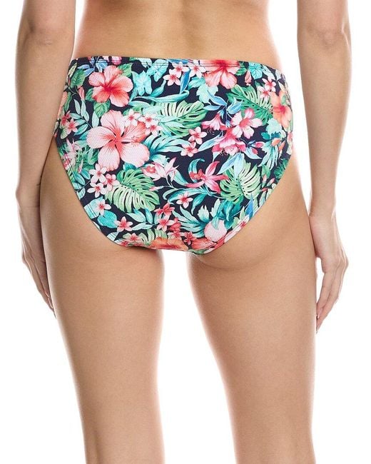Tommy Bahama Blue Island Cays Flora High-Waist Bikini Bottom