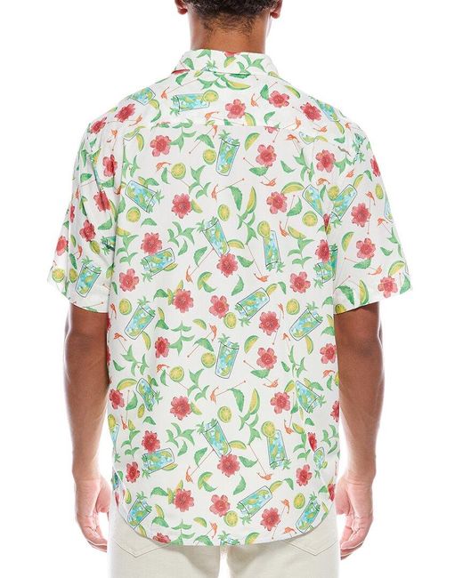 Tommy Bahama Blue Mojito Bay Make It A Double Camp Shirt for men