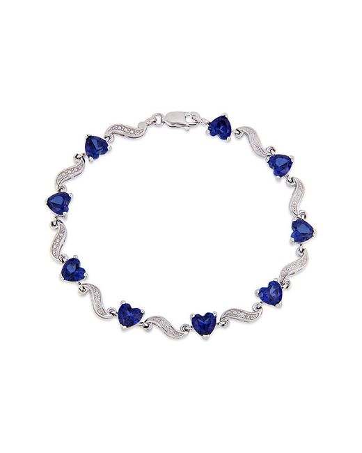 Rina Limor Blue 8.21 Ct. Tw. Diamond & Created Sapphirebracelet