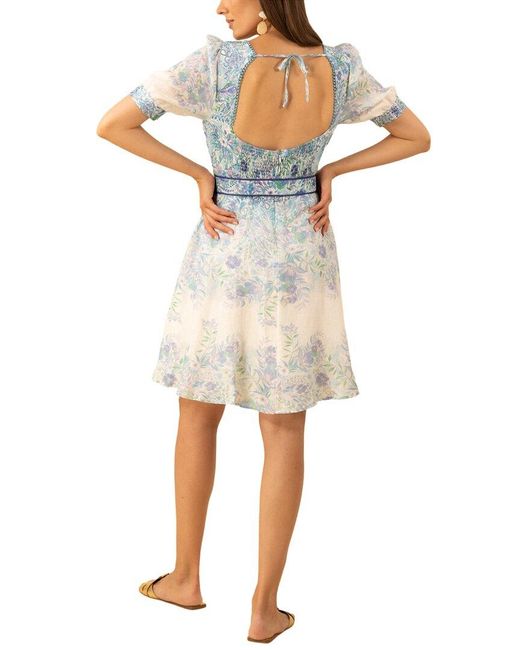 Hale Bob Multicolor Kara Linen Mini Dress
