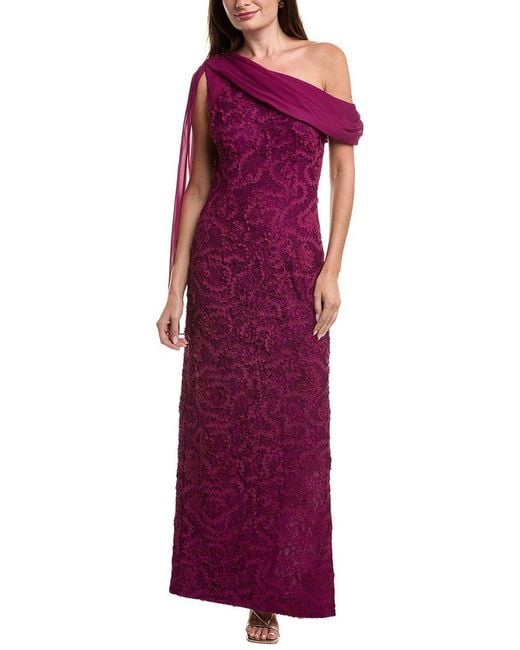 JS Collections Purple Elodie Gown
