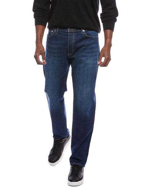 J.McLaughlin Blue Hyland Dark Wash Straight Leg Jean for men