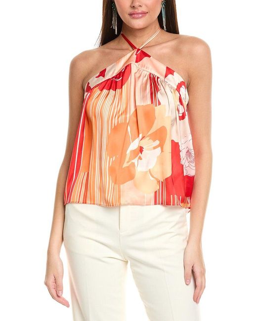Ramy Brook Red Eunice Top