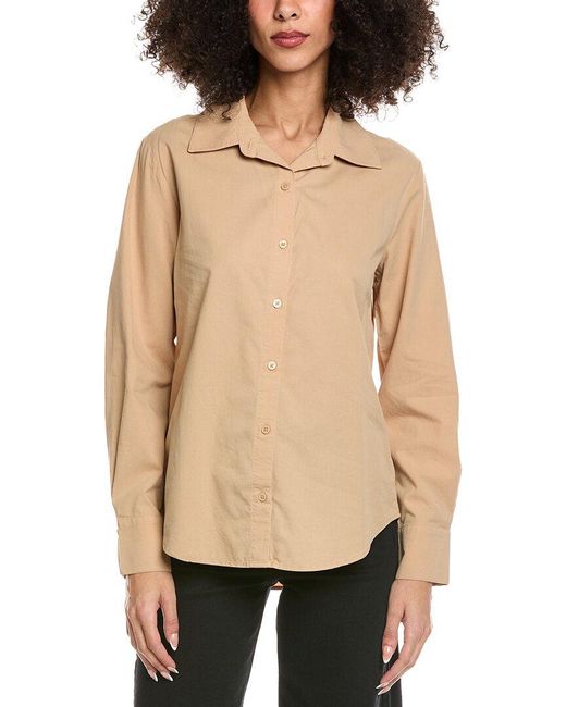 Bella Dahl Natural Clean Wide Collar Shirt