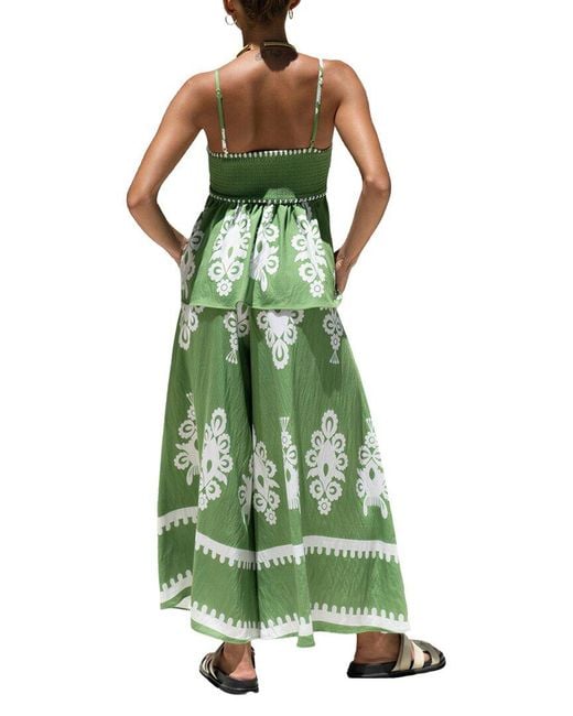 LEON GORI Green Leon 2Pc Top & Skirt Set